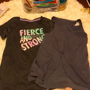 A a work out set of shirts